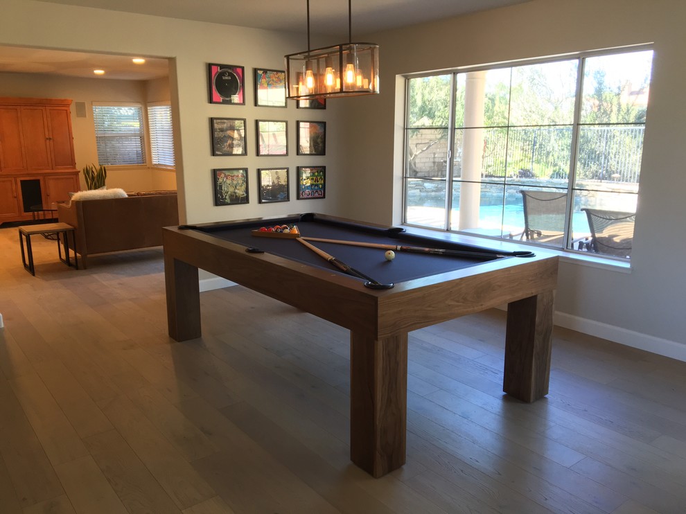 Inspiration for a transitional living room remodel in Orange County