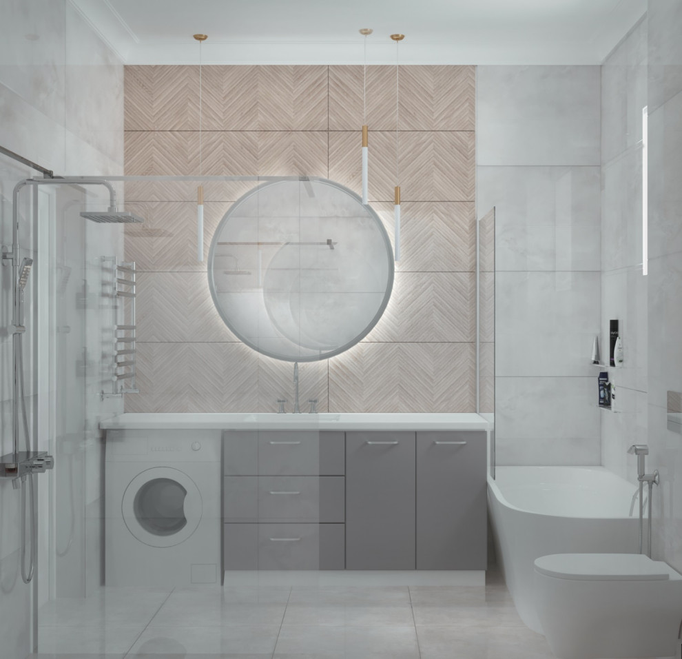 Дизайн частного дома в стиле неоклассика с элементами арт-дэко