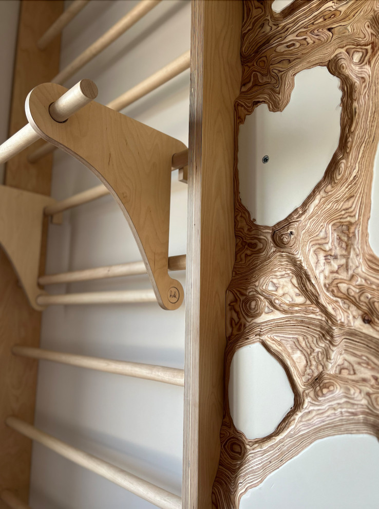 Игровая комната со скалодромом