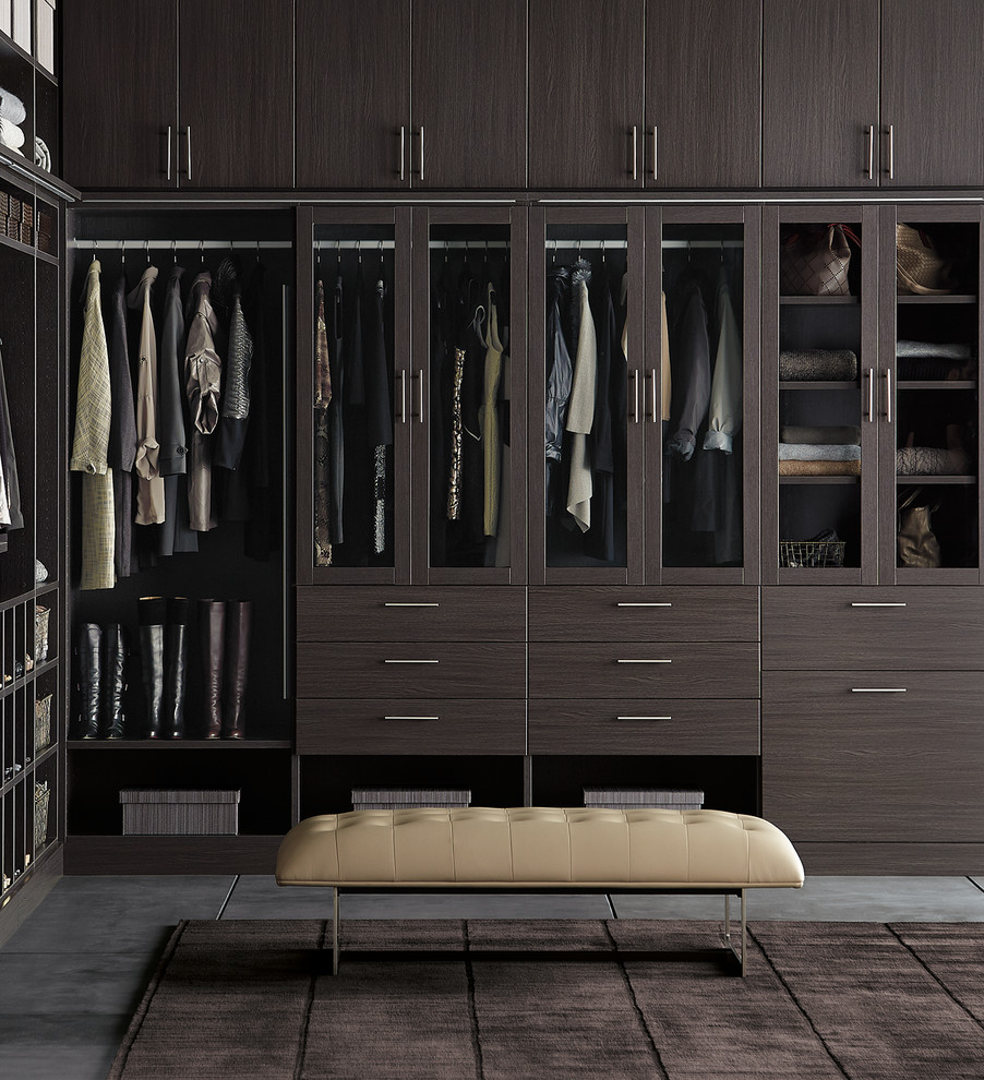 Example of a huge minimalist closet design in Other