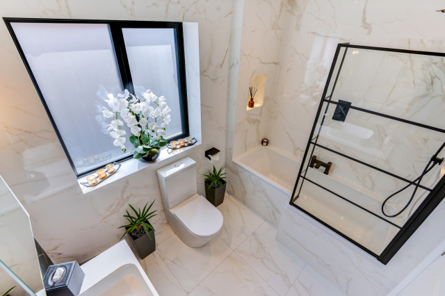 Marble Bathroom in Worthing, West Sussex - Home Design