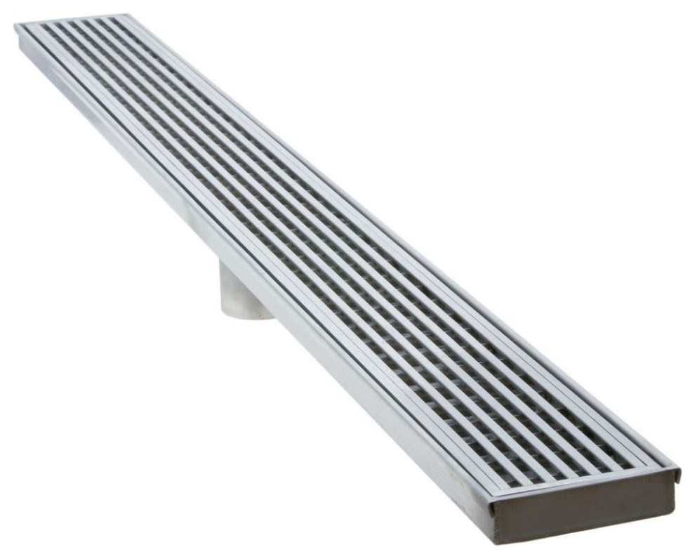 LUXE Linear Drains 40WW 40" Wedgewire Linear Shower Drain Tub And