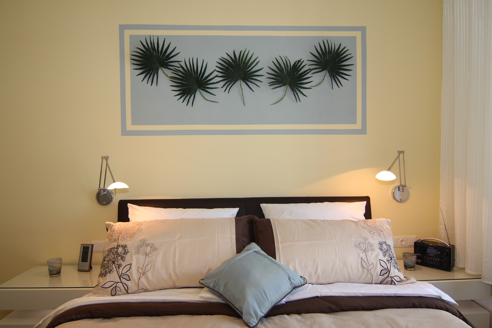 15 kreative Ideen für die Wand hinter dem Bett