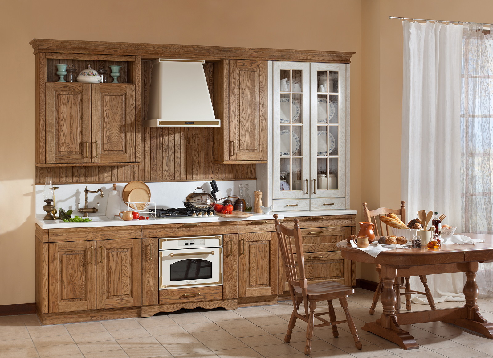 Кухонный гарнитур "Карина" в дубе