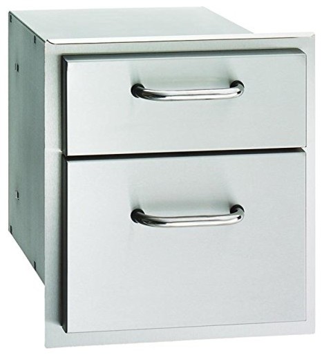 American Outdoor Grill DoubleWall Stainless Steel Double Drawers