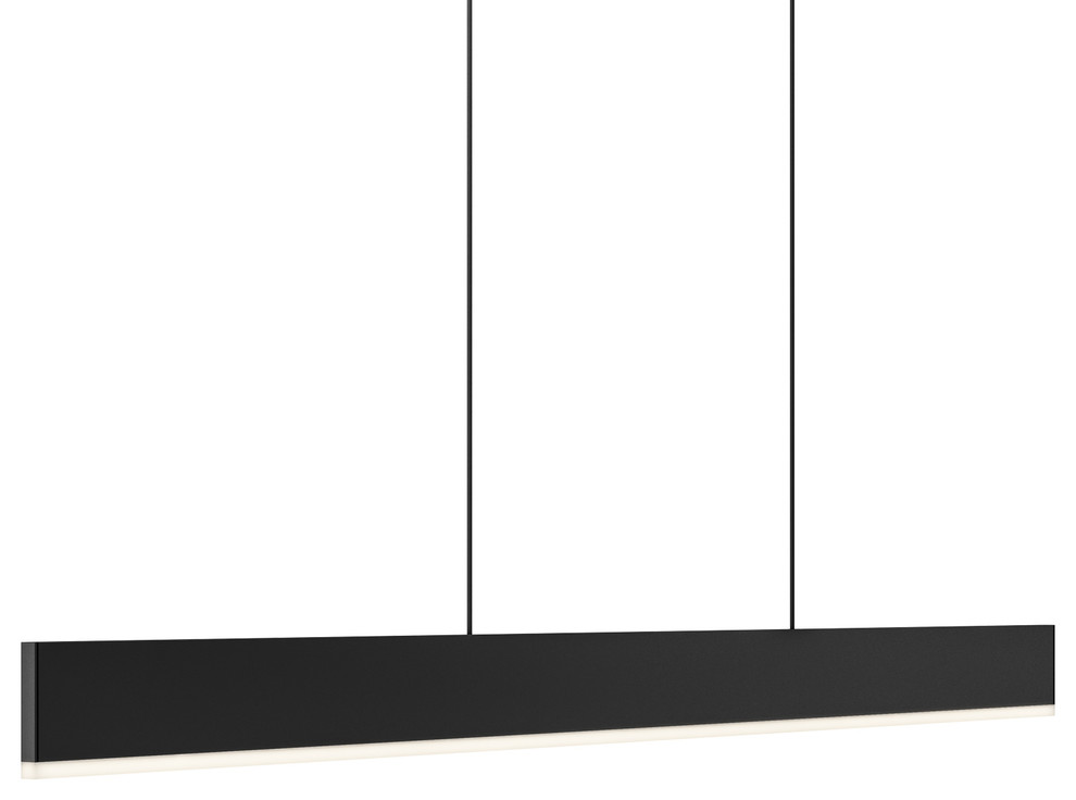 DALS Lighting 48" Slim Profile LED Linear Pendant, Black
