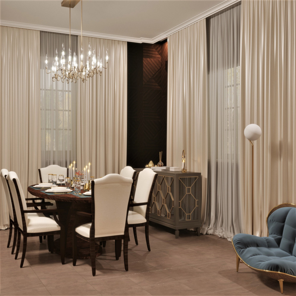 Визуализация кухни-гостиной