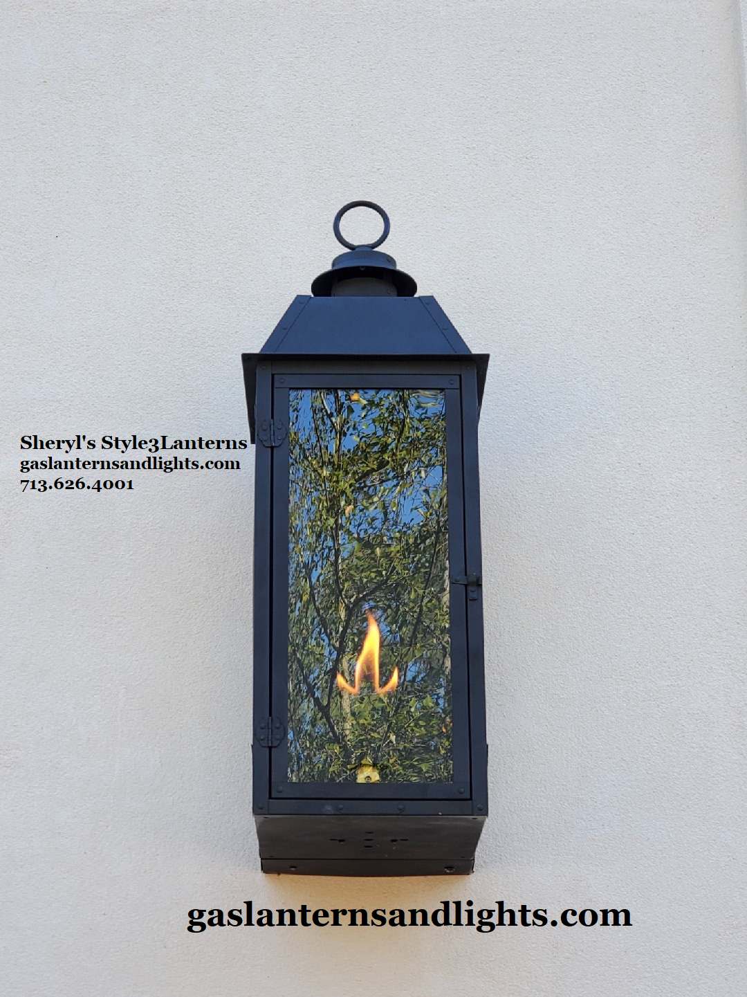 Sheryl's Style 3 Transitional Flush Mount Gas Lanterns