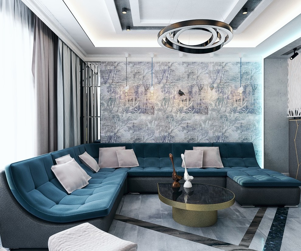 Гостиная-холл в частном домовладении 5