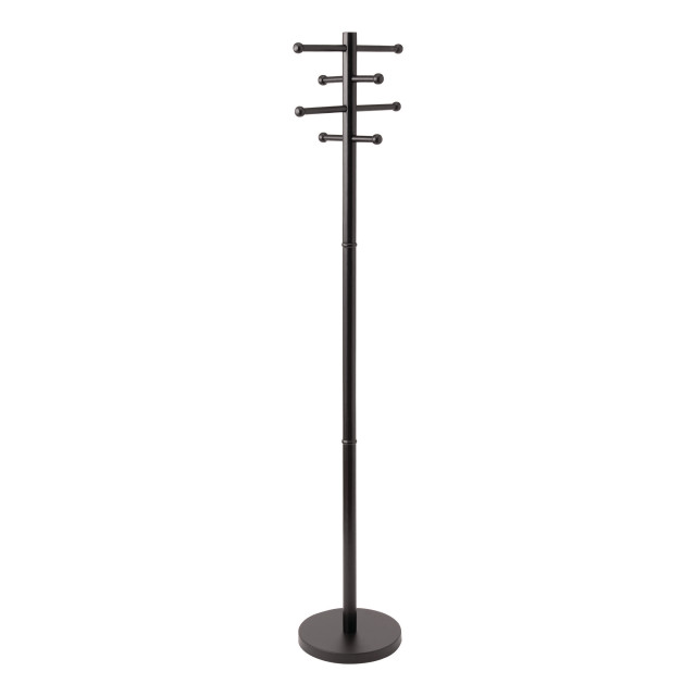 Rta Wood Coat Tree, Black Contemporary Coatracks And Umbrella
