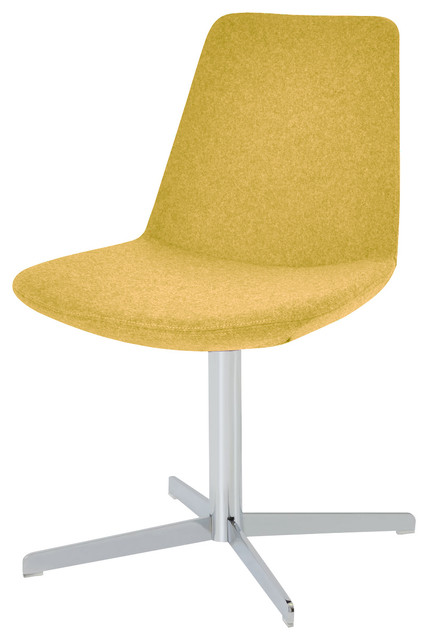 Eiffel 4 Star Dining Chair Chrome Base Amber Camira Wool Eiffel 4 Star Dining Chair Chrome Base Amber Camira Wool Contemporary Chairs By Sohoconcept