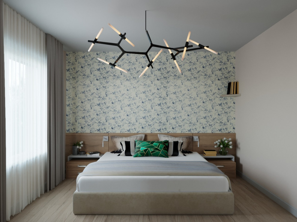 Интерьер в скандинавском стиле 152 м^2. г.Казань