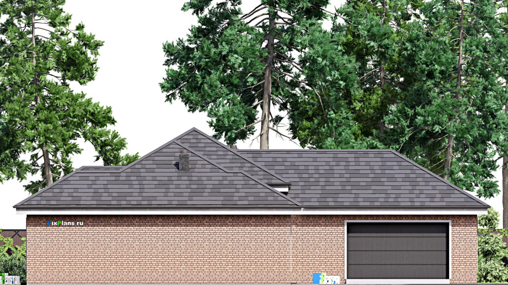 Проект одноэтажного дома 20х15м S182м2 F-16757