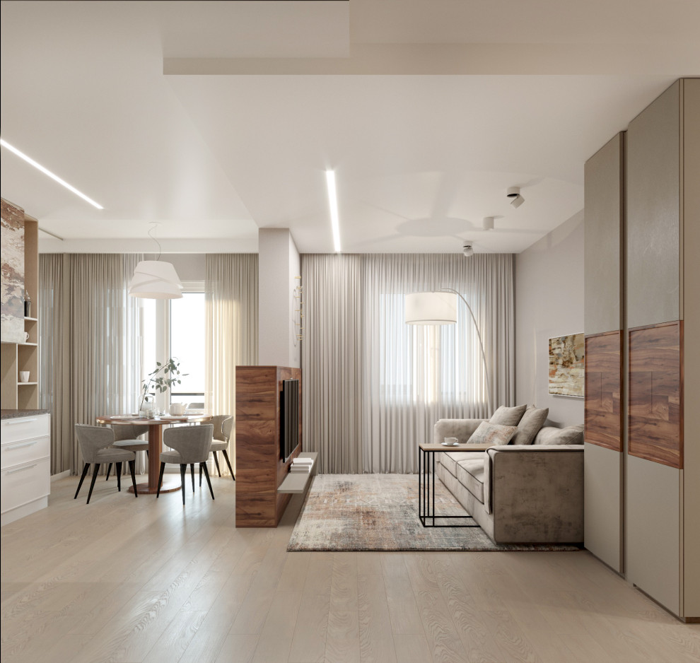 Современная квартира для молодой семьи.