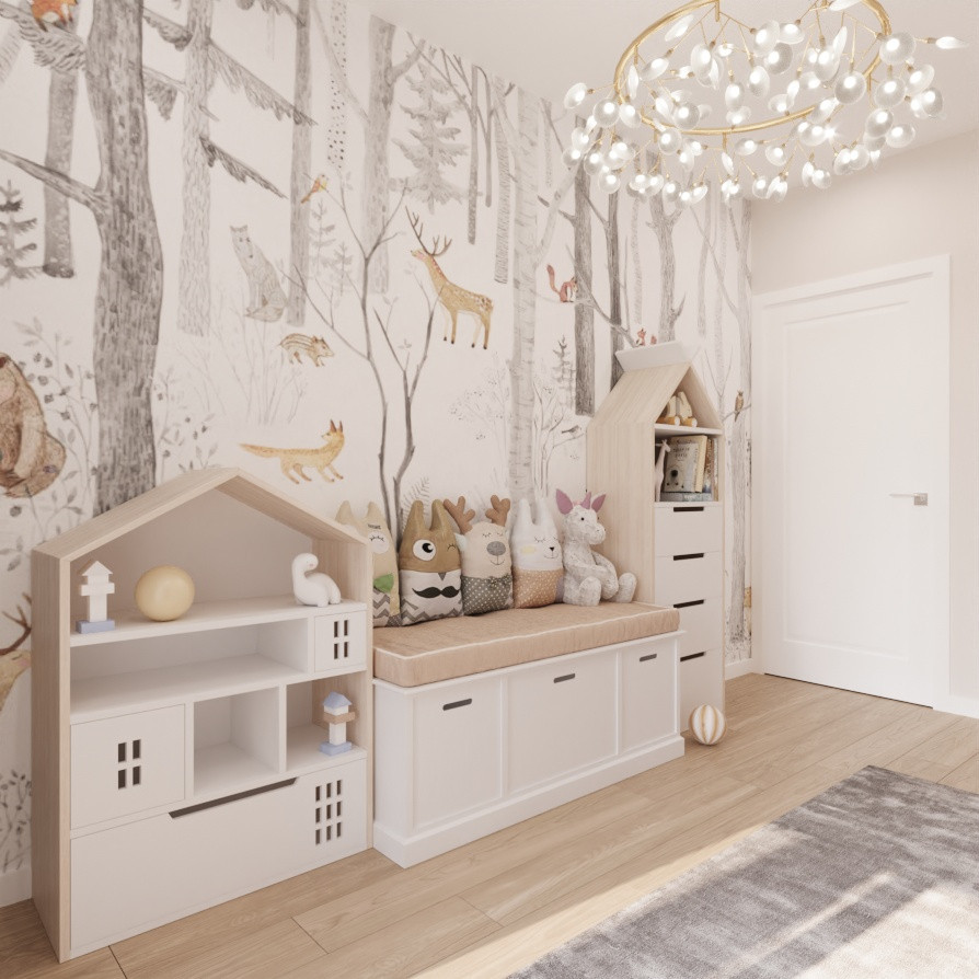 Дизайн детской для девочек