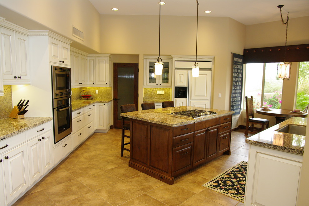 Kitchen - huge transitional kitchen idea in Phoenix