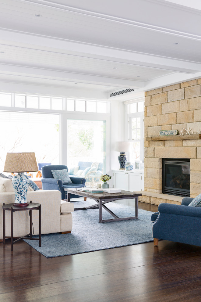 Mosman Residence - Beach Style - Living Room - Sydney - by Stritt ...