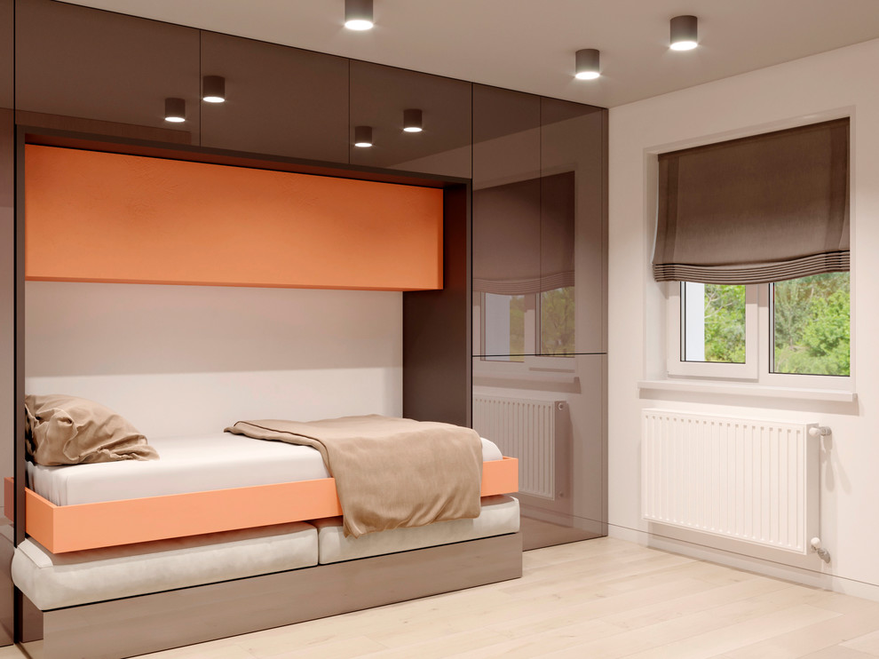 комната для 2ух человек мебелью трансформер