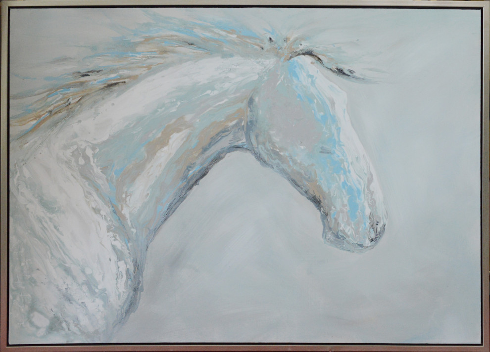 Art Painting, White Contemporary Paintings by Design Living