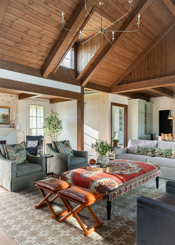 Rural Retreat - Farmhouse - Living Room - Houston - by Sarah Becker ...