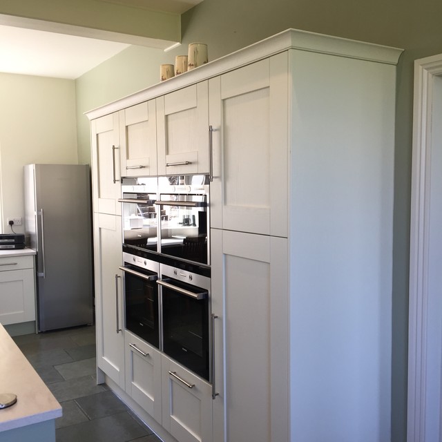 Crown Imperial Gala Grey Green And Oyster Kitchen With Corian