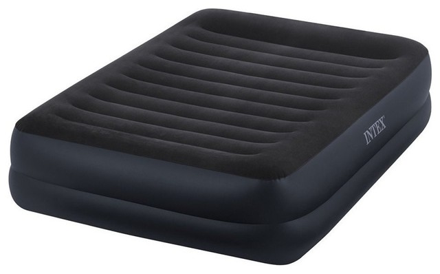 Intex Queen Pillow Rest Fiber-Tech Raised Airbed, Blue - Contemporary -  Mattresses - by Life and Home | Houzz