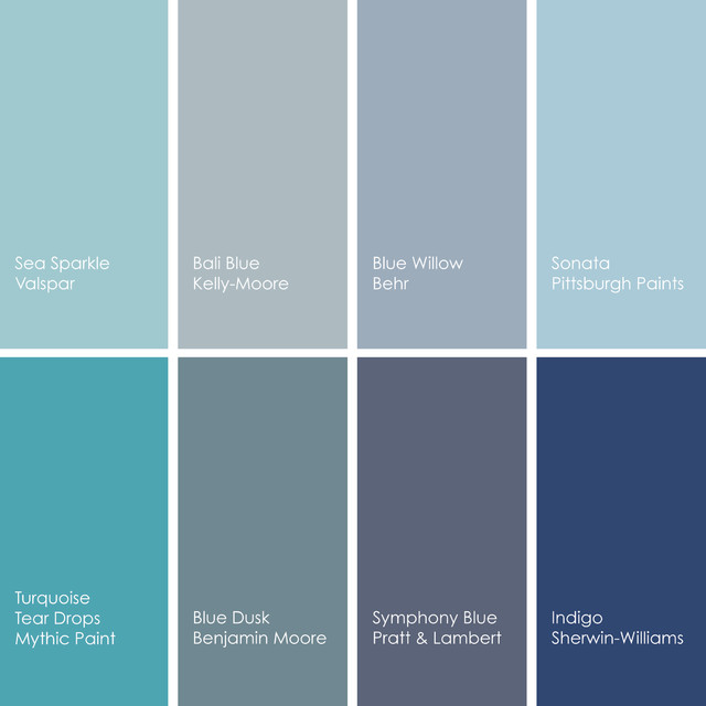 Paint Gallery - Benjamin Moore Symphony Blue - Paint colors and