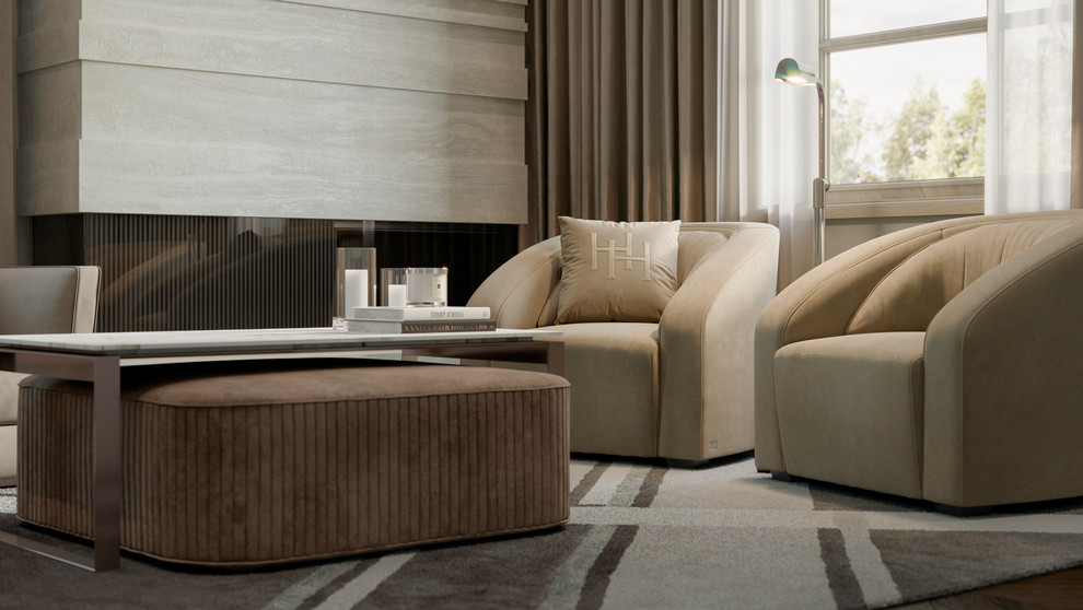 Дизайн таунхауса в резиденции Tweed Park в Москве