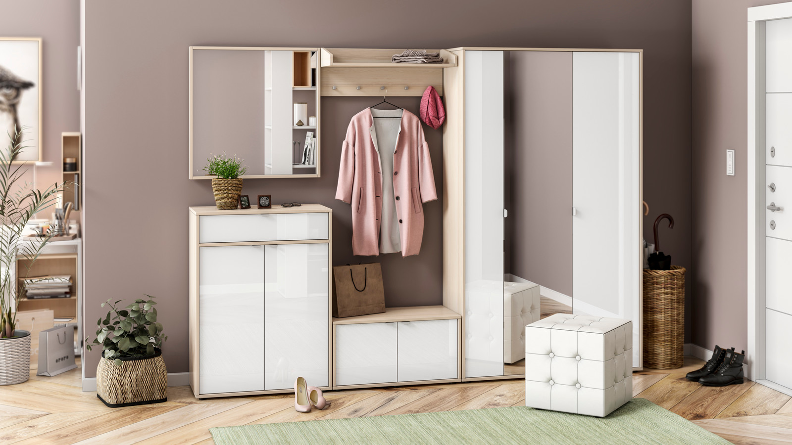 Продающая визуализация прихожей для интернет магазина