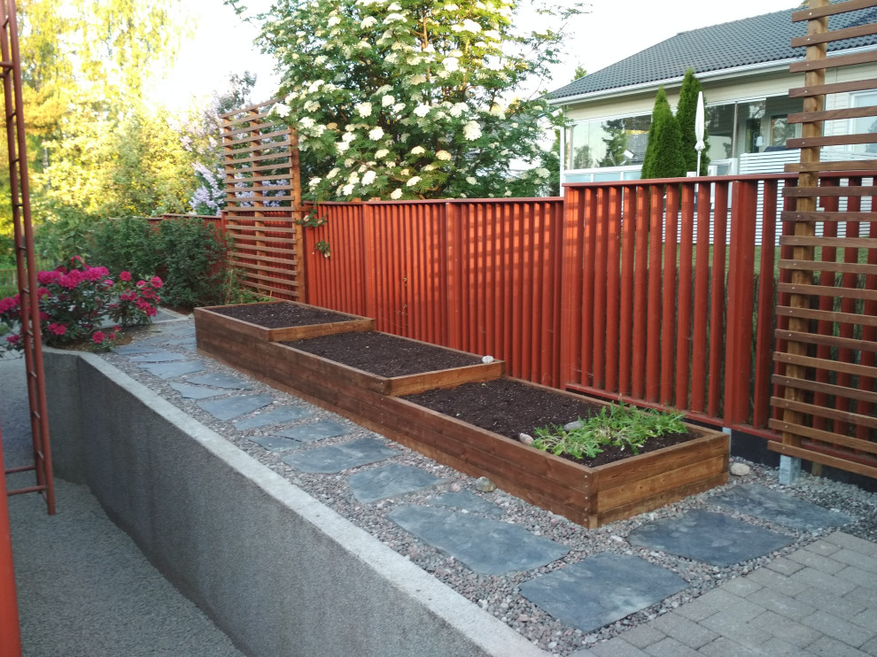 гравийный сад "История на склоне"