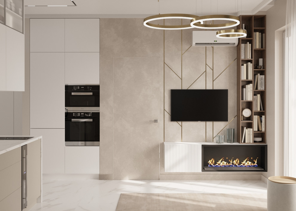 Кухня-гостиная для молодой пары