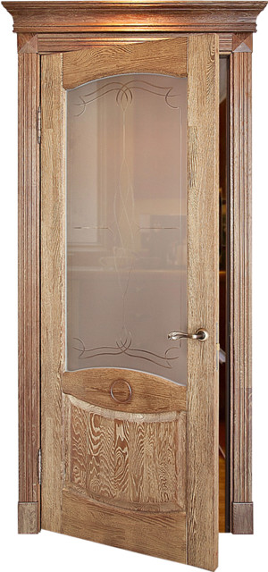 Дверь из массива дуба Ольга \ Solid oakwood interior doors.