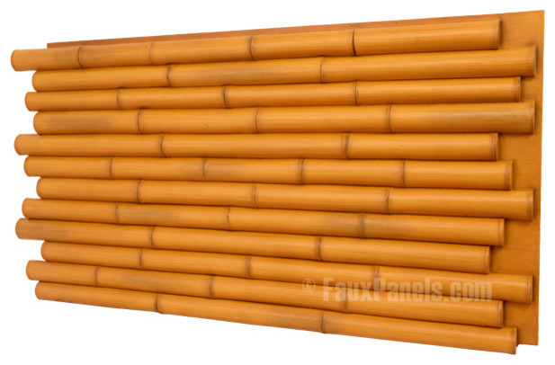 Wellington Fake Bamboo Panels, Golden