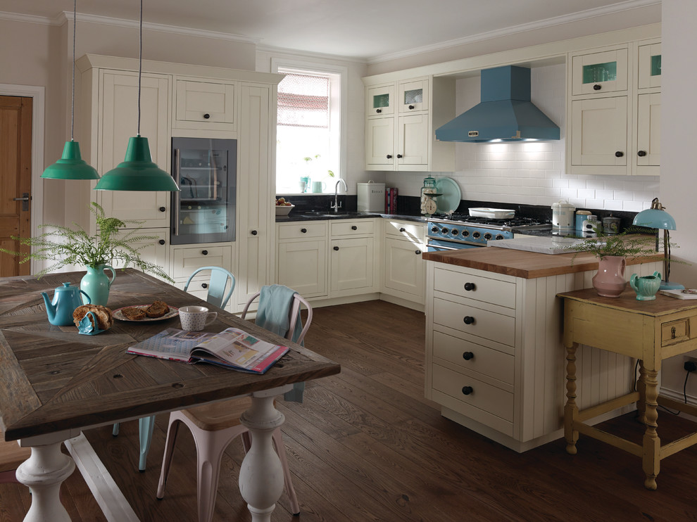 Design ideas for a transitional kitchen in West Midlands.