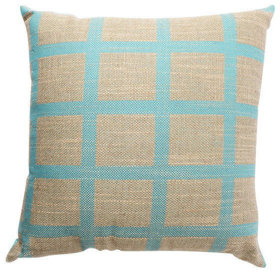 Linen Check Throw Pillow - Farmhouse - Decorative Pillows - by Bungalo