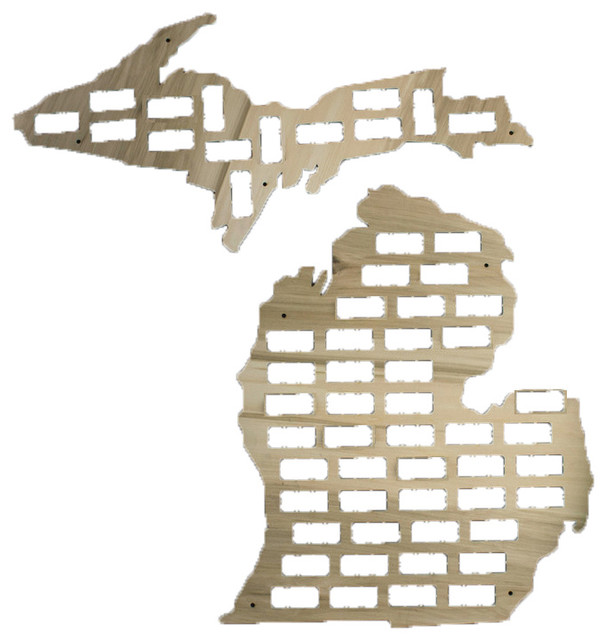 Wine Cork Traps State Of Michigan Wooden Wine Cork Holder Wall