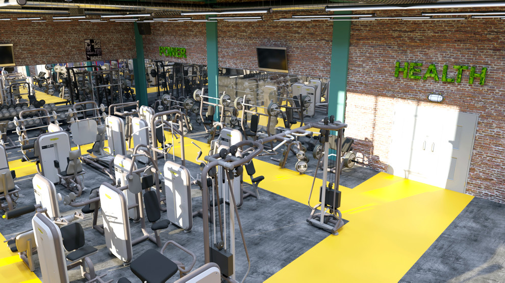 Концепция фитнес клуба на 450 м2
