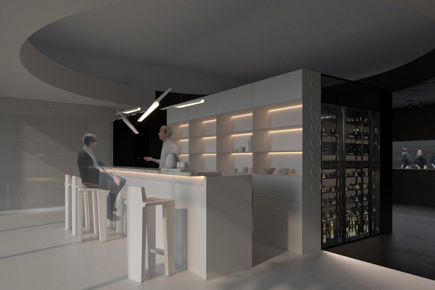 Ресторан CONTRADISTINCTION на Кутузовском проспекте в Москве.