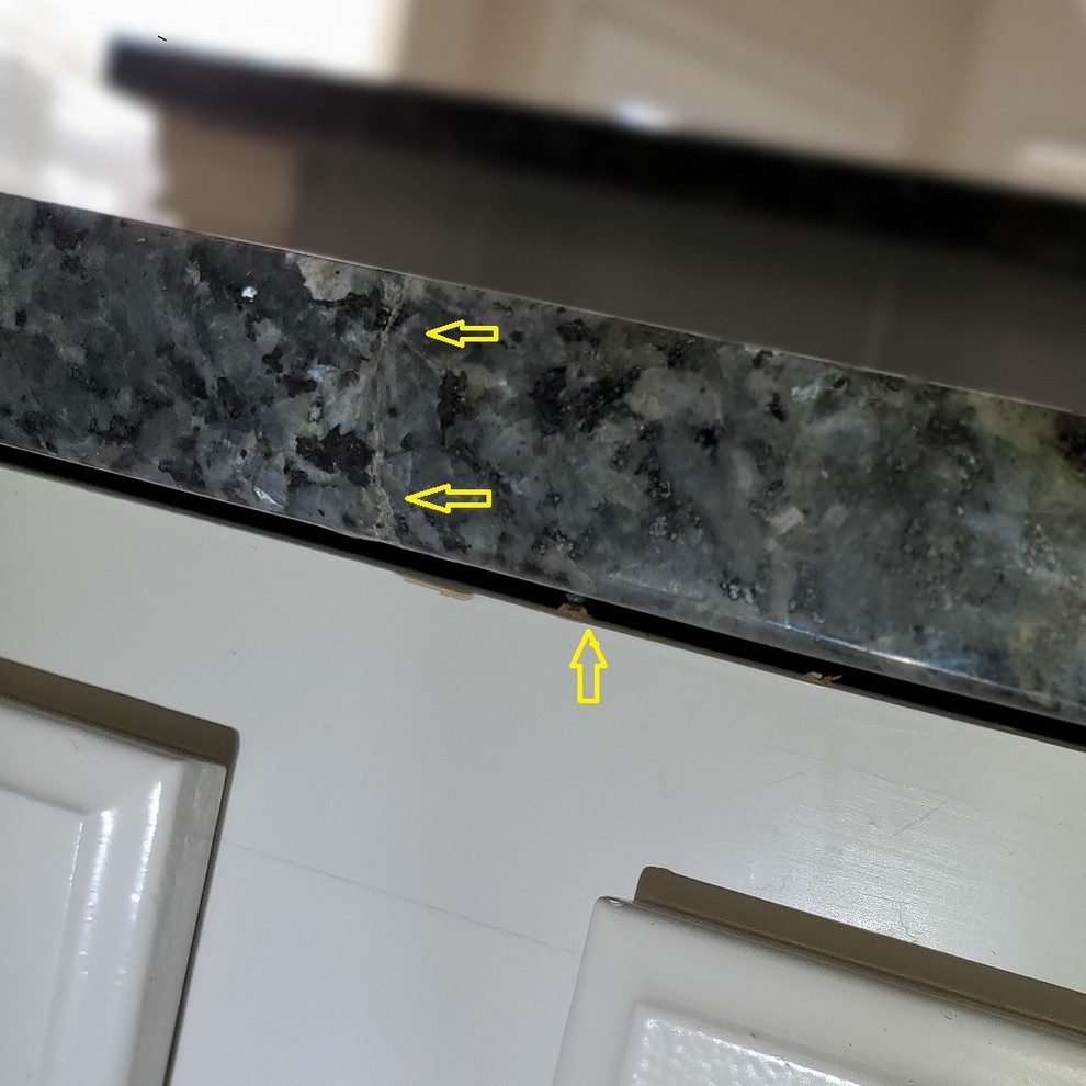 granite countertops fissure or crack?