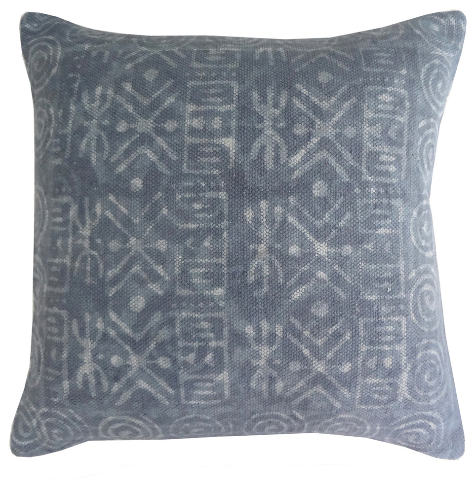 Handmade Cotton Gray (24"x24") Pillow