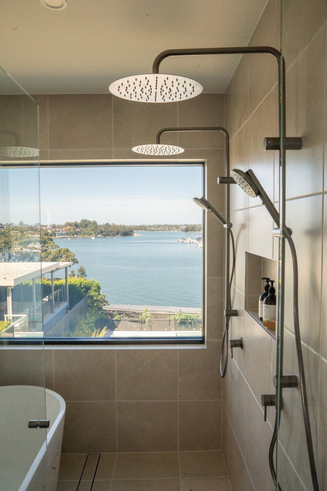 Inspiration for a mediterranean bathroom in Sydney.