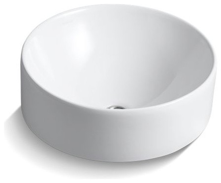 Kohler Vox Round Vessel Bathroom Sink Contemporary Sinks By The Stock Market Houzz Kohler Vox Round Vessel Bathroom Sink, Round White Vessel Sink