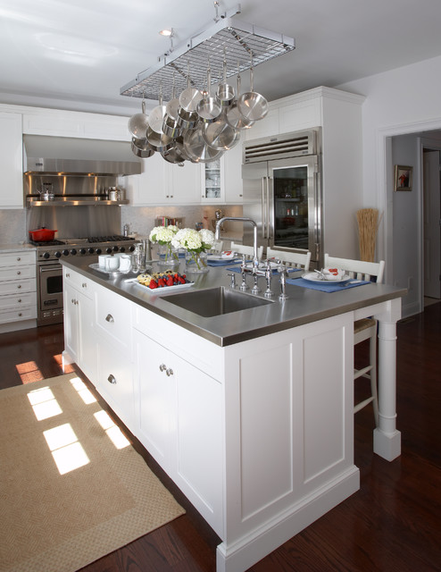 Clean White Kitchen transitional-kitchen