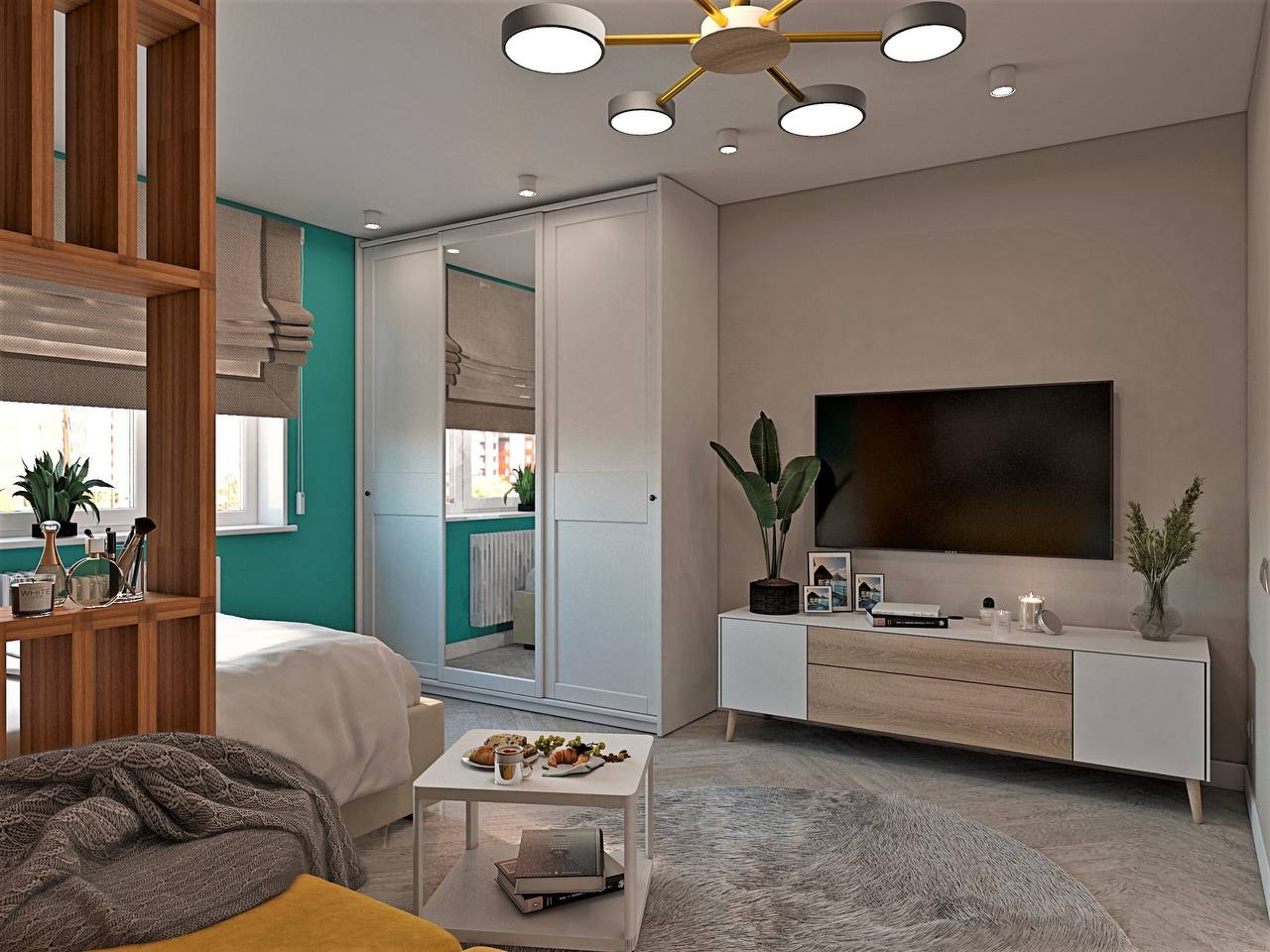 Дизайн проект в ЖК Среда 60м²