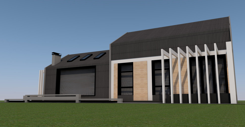 Архитектура дома стиле Барнхаус