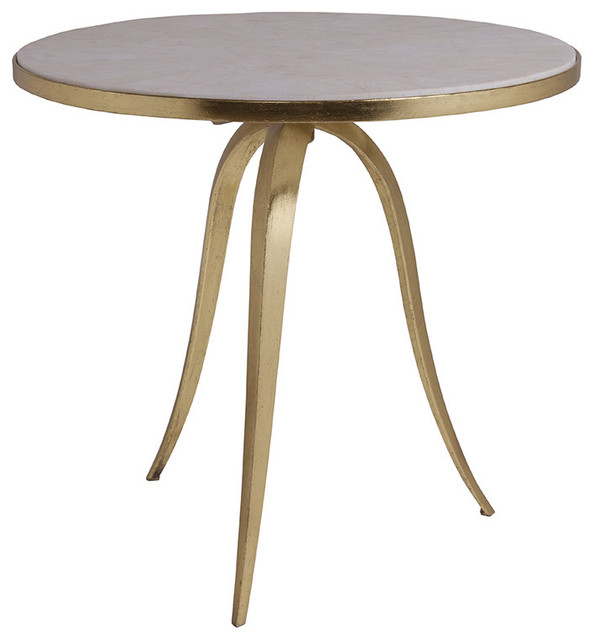 Crystal Stone Round End Table Contemporary Side Tables And End