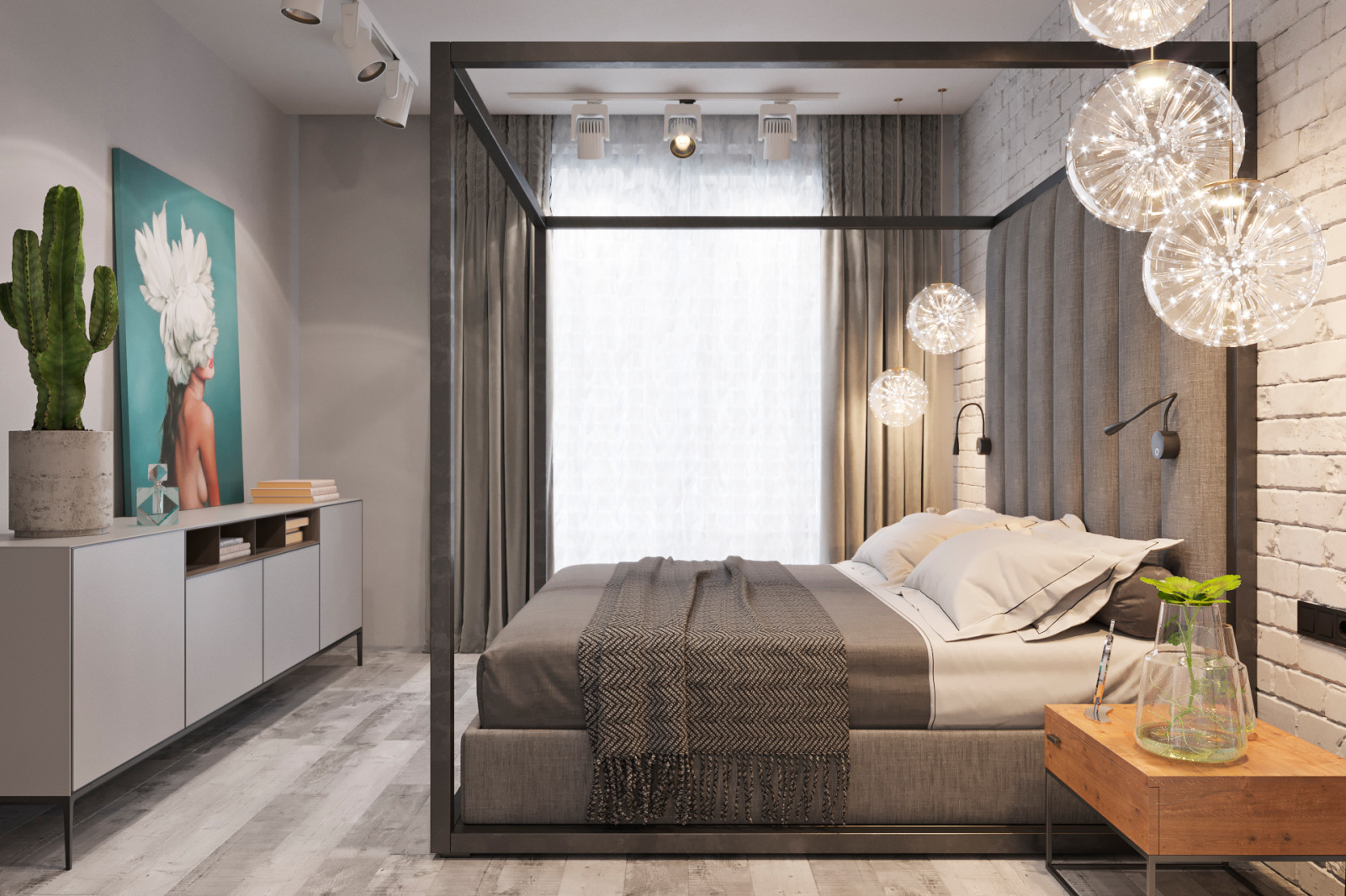 Небольшая стильная квартира для молодой девушки