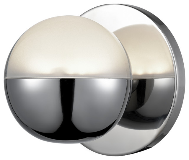 Kuzco Lighting WS47305CH LED Wall Sconce Pluto Chrome Contemporary