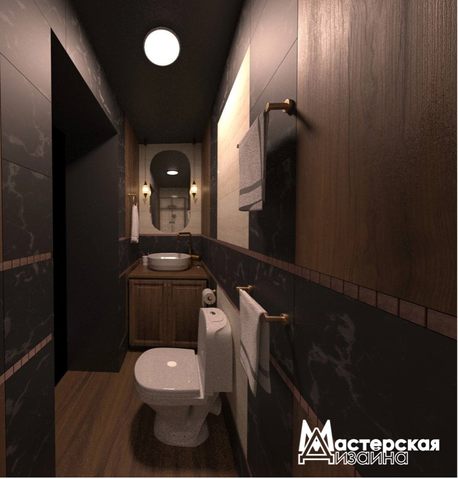 Проект санузла 3 кв.м