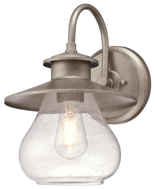 Westinghouse 6361200 Delmont 1 Light 14-5/16" Tall Outdoor Wall - Weathered